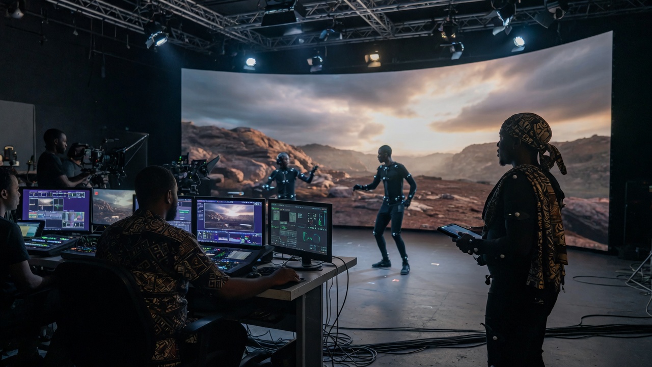 Behind the scenes on an LED volume real-time production stage — 8