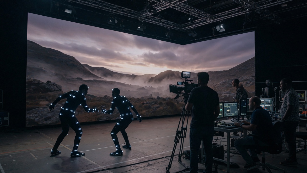 Behind the scenes on an LED volume real-time production stage — 4