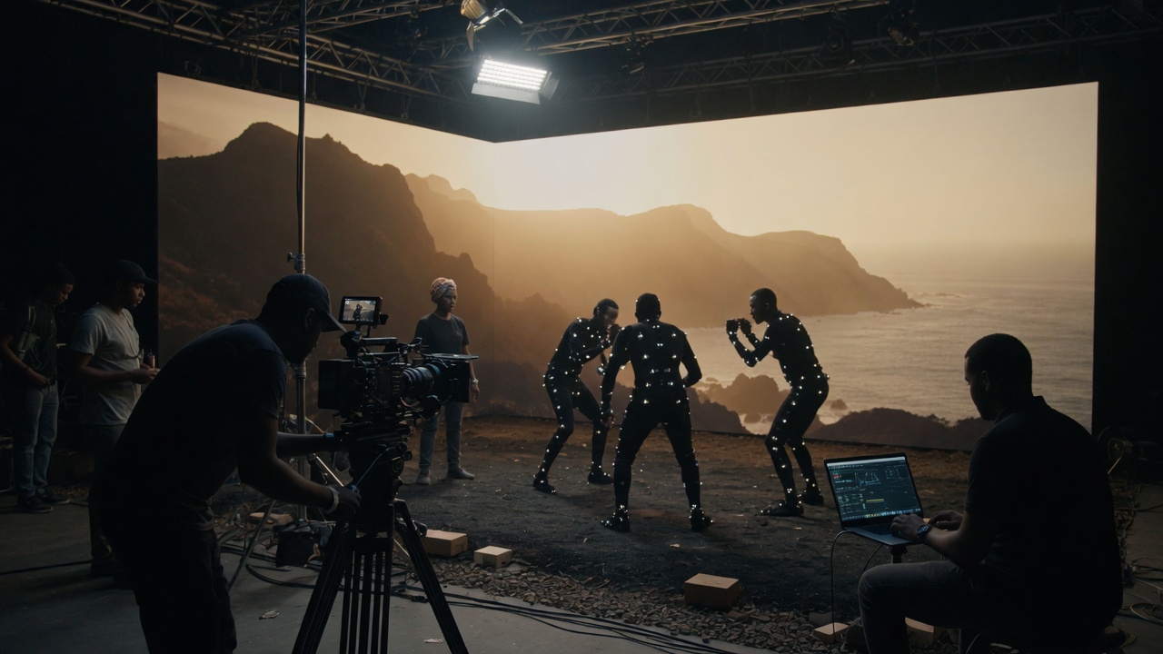Behind the scenes on an LED volume real-time production stage — 2